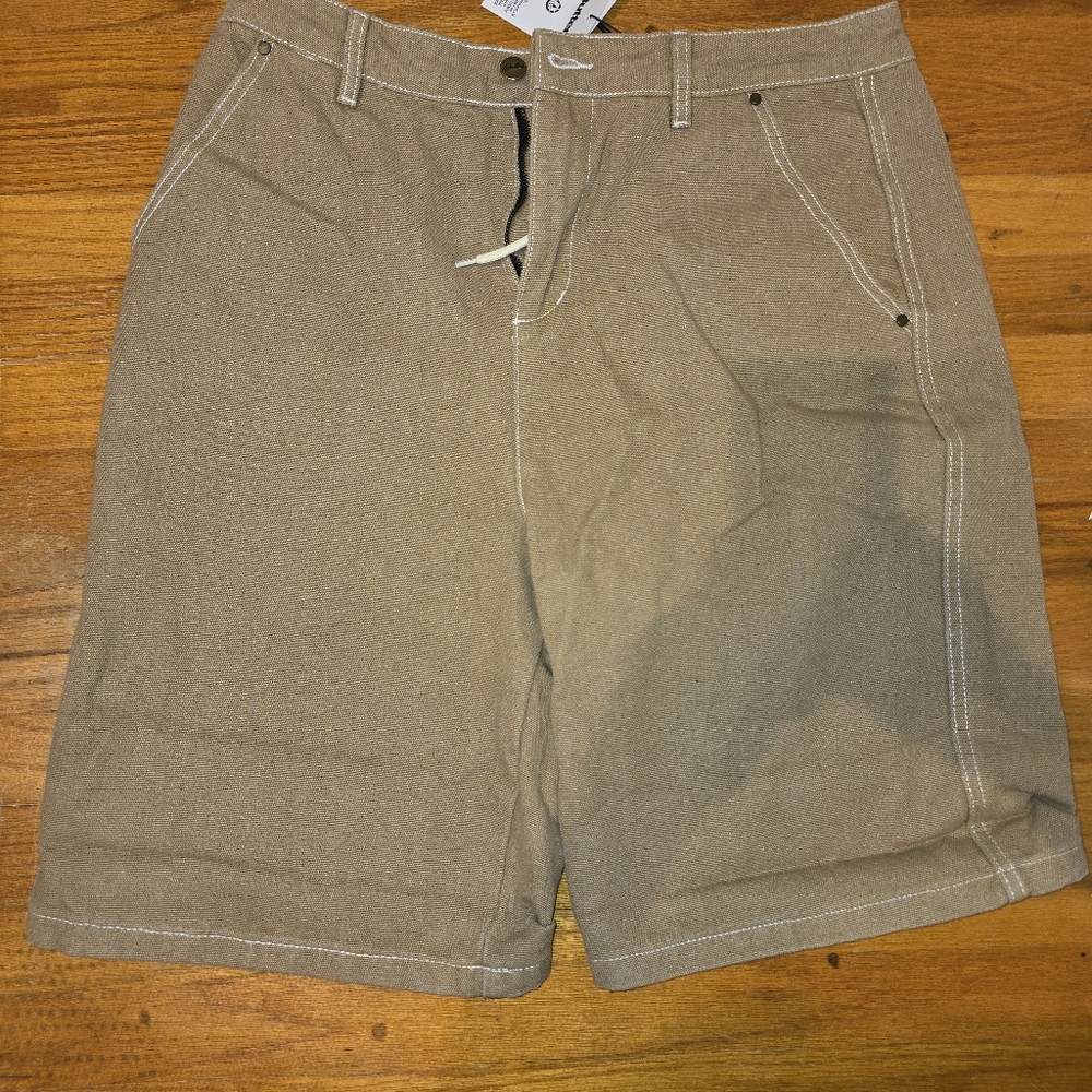 Butter Goods shorts washed brown never worn size 34!